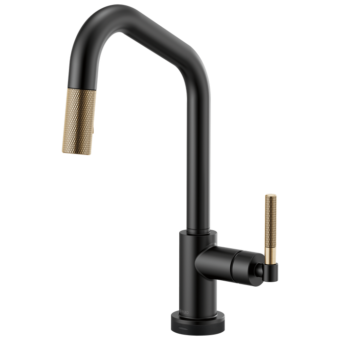 Brizo Litze: SmartTouch Pull-Down Faucet with Angled Spout and Knurled Handle