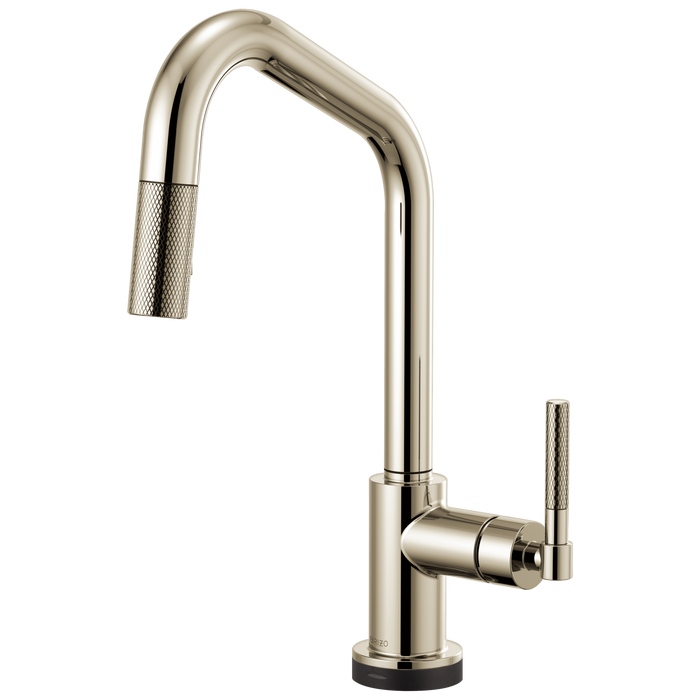 Brizo Litze: SmartTouch Pull-Down Faucet with Angled Spout and Knurled Handle