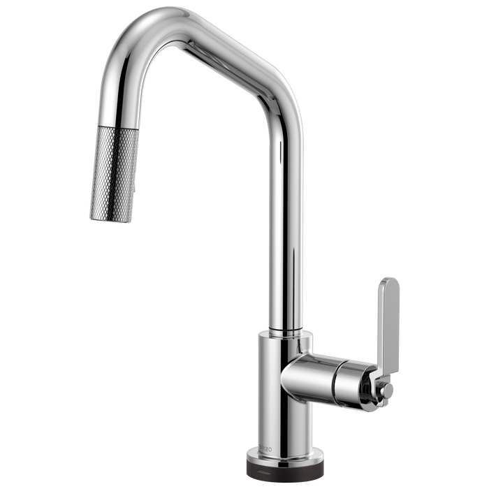 Brizo Litze:64064LF SmartTouch Pull-Down Kitchen Faucet with Angled Spout and Industrial Handle