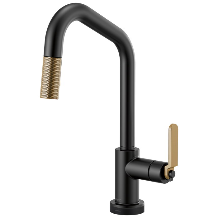 Brizo Litze:64064LF SmartTouch Pull-Down Kitchen Faucet with Angled Spout and Industrial Handle