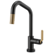 Brizo Litze:64064LF SmartTouch Pull-Down Kitchen Faucet with Angled Spout and Industrial Handle