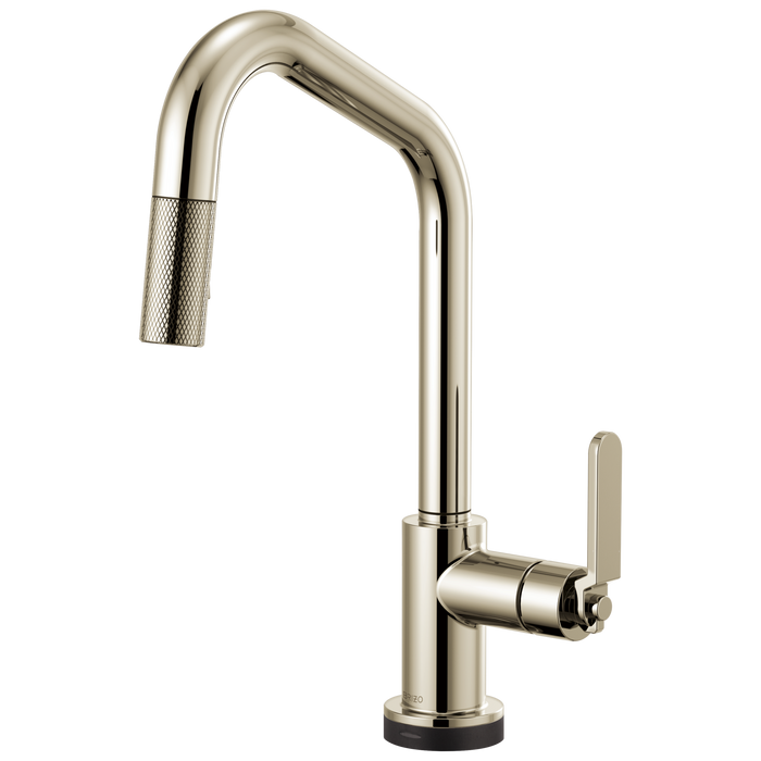 Brizo Litze:64064LF SmartTouch Pull-Down Kitchen Faucet with Angled Spout and Industrial Handle