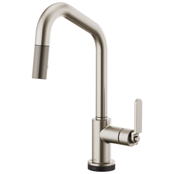 Brizo Litze:64064LF SmartTouch Pull-Down Kitchen Faucet with Angled Spout and Industrial Handle