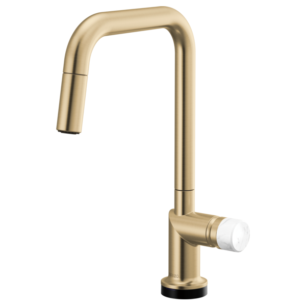 Brizo Odin: SmartTouch Pull-Down Kitchen Faucet with Square Spout - Less Handle