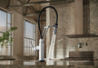 Brizo Litze 64243LF SmartTouch Articulating Kitchen Faucet with Knurled Handle
