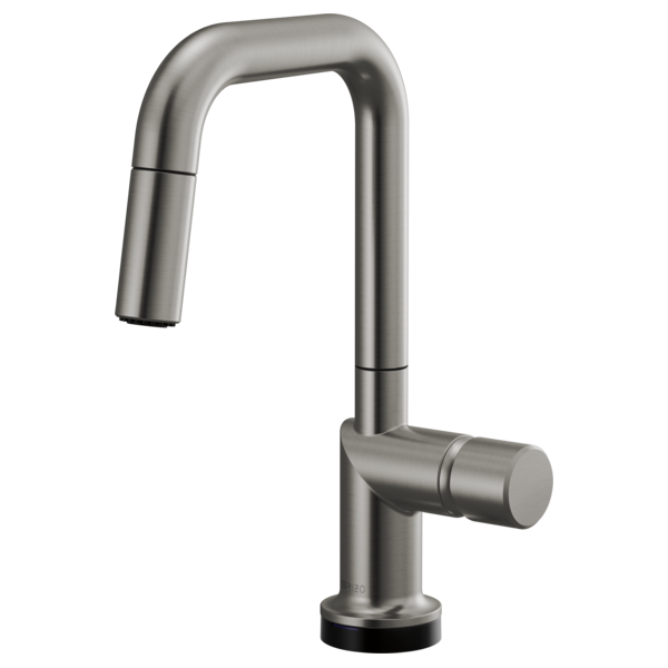 Brizo Odin 64965LF SmartTouch Pull-Down Prep Kitchen Faucet with Square Spout - Less Handle