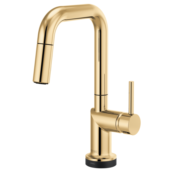 Brizo Odin 64965LF SmartTouch Pull-Down Prep Kitchen Faucet with Square Spout - Less Handle