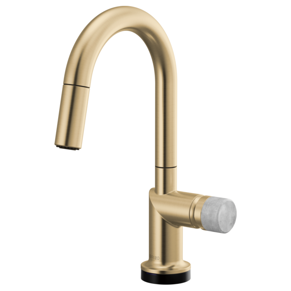 Brizo Odin: SmartTouch Pull-Down Prep Kitchen Faucet with Arc Spout - Less Handle