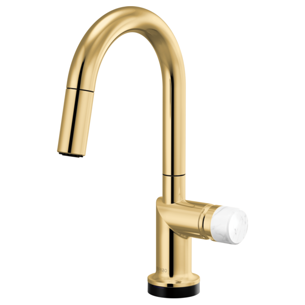 Brizo Odin 64975LF SmartTouch Pull-Down Prep Kitchen Faucet with Arc Spout - Less Handle