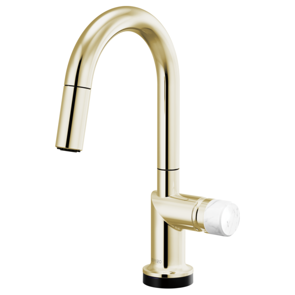Brizo Odin 64975LF SmartTouch Pull-Down Prep Kitchen Faucet with Arc Spout - Less Handle