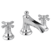 Brizo Rook: Widespread Lavatory Faucet with Channel Spout - Less Handles 1.5 GPM
