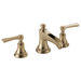 Brizo Rook: Widespread Lavatory Faucet with Channel Spout - Less Handles 1.5 GPM
