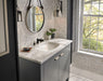 Brizo Rook: Widespread Lavatory Faucet with Channel Spout - Less Handles 1.5 GPM