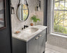Brizo Rook: Widespread Lavatory Faucet with Channel Spout - Less Handles 1.5 GPM