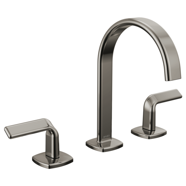 Brizo Allaria: Widespread Lavatory Faucet with Arc Spout - Less Handles