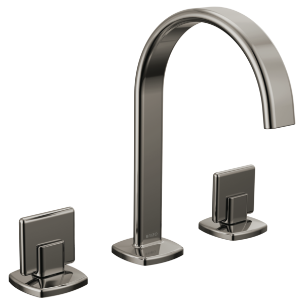 Brizo Allaria: Widespread Lavatory Faucet with Arc Spout - Less Handles