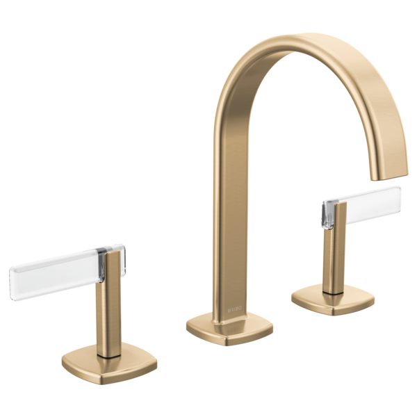 Brizo Allaria: Widespread Lavatory Faucet with Arc Spout - Less Handles