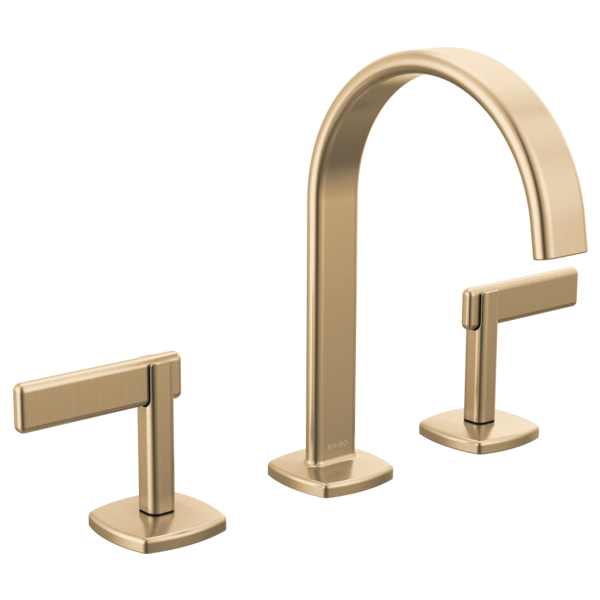 Brizo Allaria: Widespread Lavatory Faucet with Arc Spout - Less Handles