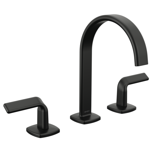 Brizo Allaria: Widespread Lavatory Faucet with Arc Spout - Less Handles