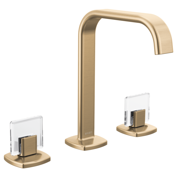 Brizo Allaria: Widespread Lavatory Faucet with Square Spout - Less Handles