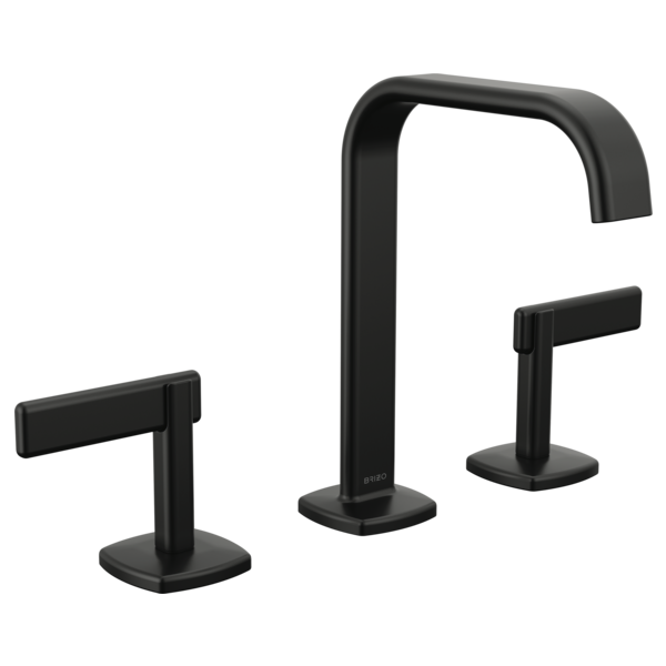 Brizo Allaria: Widespread Lavatory Faucet with Square Spout - Less Handles