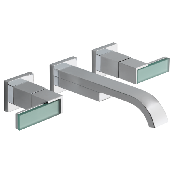 Brizo Siderna: Two-Handle Wall Mount Lavatory Faucet - Less Handles 1.5 GPM