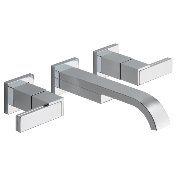 Brizo Siderna: Two-Handle Wall Mount Lavatory Faucet - Less Handles 1.5 GPM