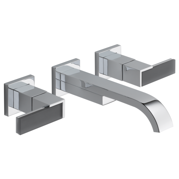 Brizo Siderna: Two-Handle Wall Mount Lavatory Faucet - Less Handles 1.5 GPM