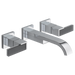 Brizo Siderna: Two-Handle Wall Mount Lavatory Faucet - Less Handles 1.5 GPM