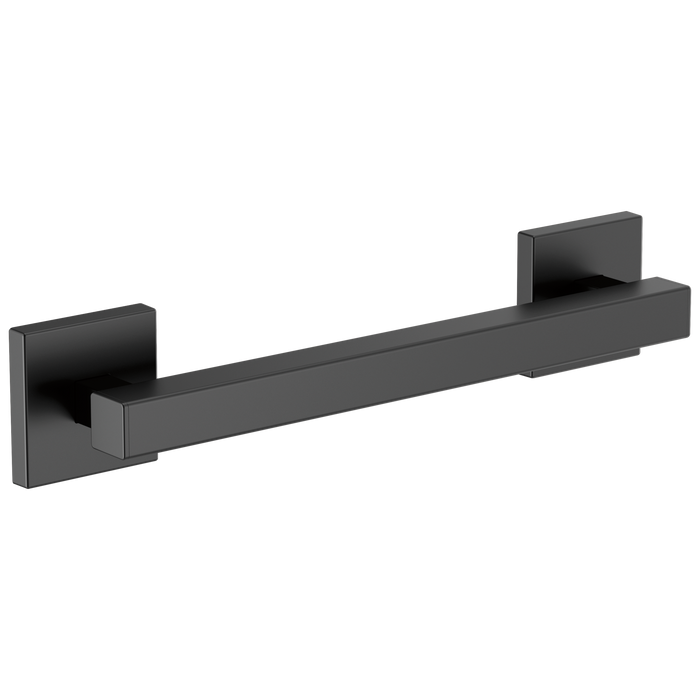 Brizo 69280 12" Linear Square Grab Bar, matte black