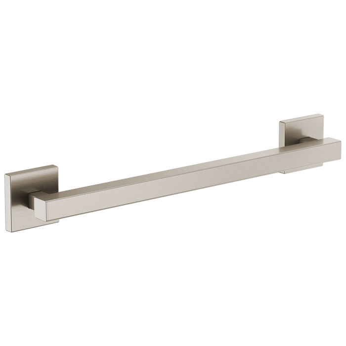 Brizo 69480 18" Linear Square Grab Bar, luxe nickel