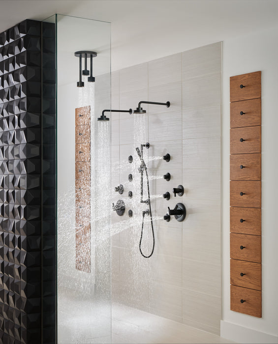 BRIZO Universal Showering:81335 Linear Round Single-Function H2Okinetic Pendant Raincan Shower Head