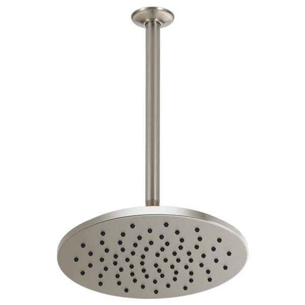Brizo Essential Shower 81392 12" Linear Round Single-Function Raincan Shower Head - 1.75 GPM