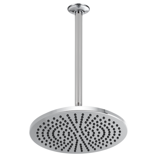 Brizo Essential Shower 81392 12" Linear Round Single-Function Raincan Shower Head - 1.75 GPM