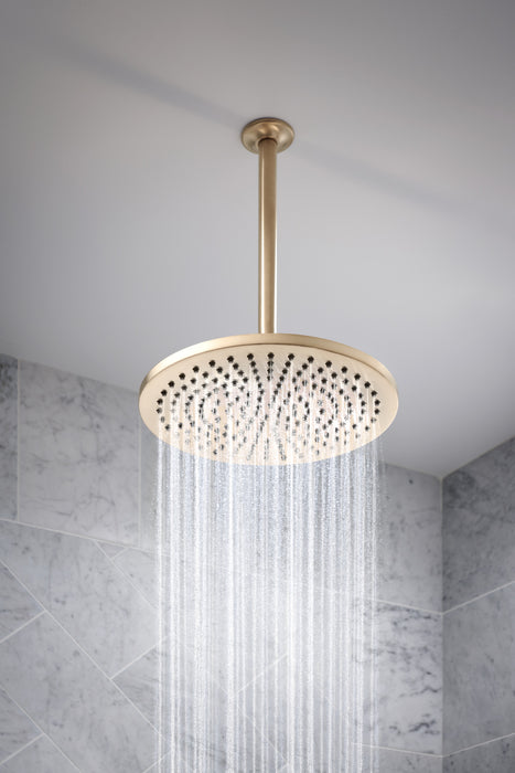 Brizo Essential Shower 81392 12" Linear Round Single-Function Raincan Shower Head - 1.75 GPM