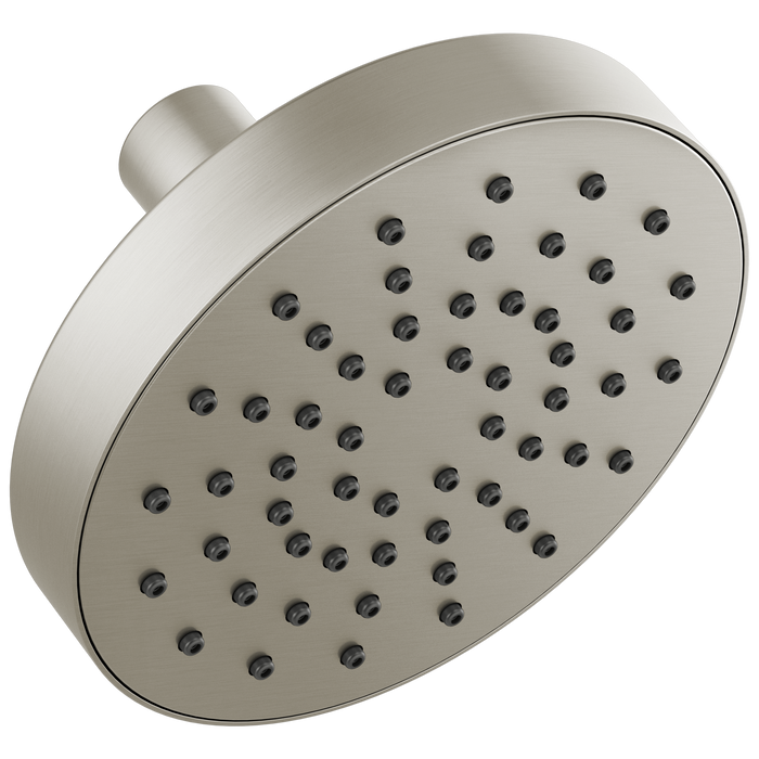 Brizo Essential Shower 82392 5" Linear Round Single-Function Wall Mount Shower Head - 2.5 GPM, luxe nickel