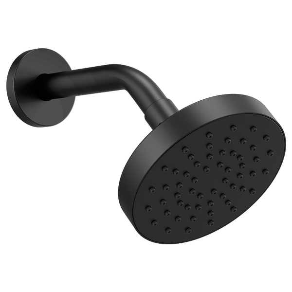 Brizo Essential Shower 82392 5" Linear Round Single-Function Wall Mount Shower Head - 2.5 GPM, matte black - view 2