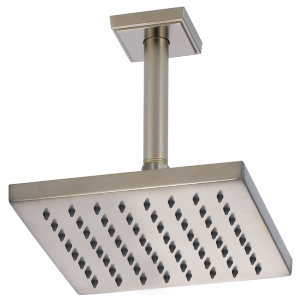 BRIZO Universal Showering:83341 8" Linear Square Single-Function Raincan Shower Head - 1.75 GPM