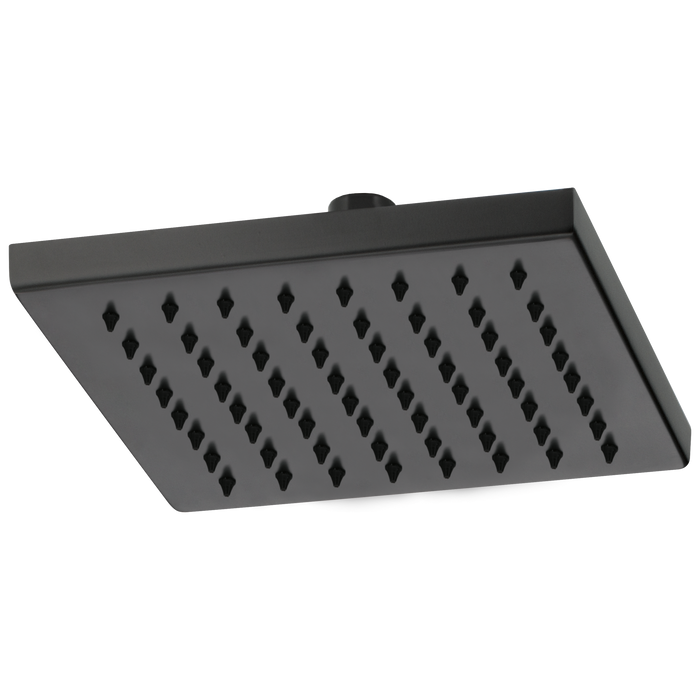 Brizo Essential Shower 83341 8" Linear Square Single-Function Raincan Shower Head - 1.75 GPM, matte black