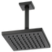 Brizo Essential Shower 83341 8" Linear Square Single-Function Raincan Shower Head - 1.75 GPM, matte black - view 2