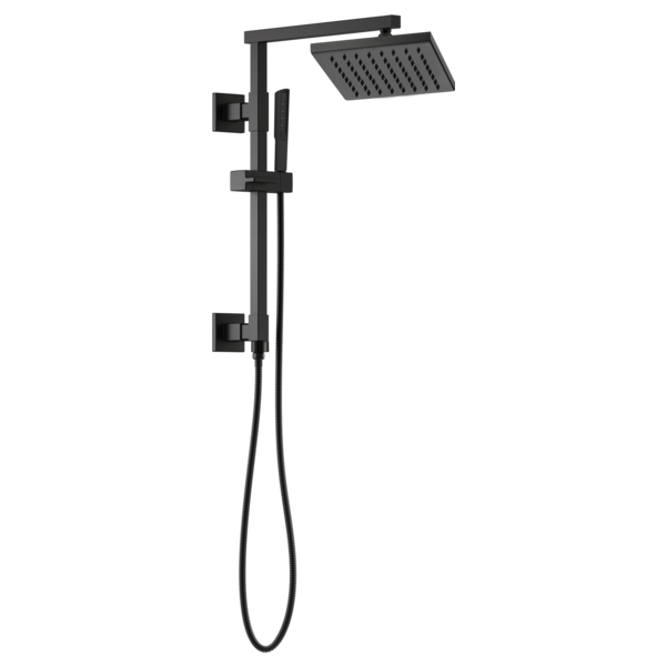 Brizo Essential Shower 83341 8" Linear Square Single-Function Raincan Shower Head - 1.75 GPM, matte black - view 3