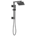 Brizo Essential Shower 83341 8" Linear Square Single-Function Raincan Shower Head - 1.75 GPM, matte black - view 3