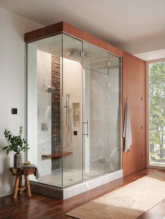 Brizo Essential Shower 87380 5” Linear Square H20Kinetic Single Function Wall Mount Showerhead