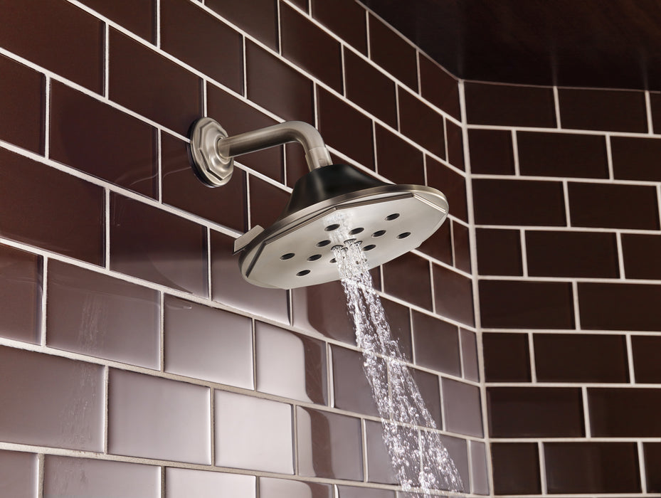 Brizo Rook:87461 4-Function Raincan Showerhead With H2OKinetic Technology