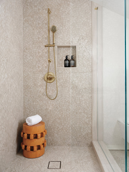 Brizo Invari: H2OKinetic Multi-Function Slide Bar Handshower