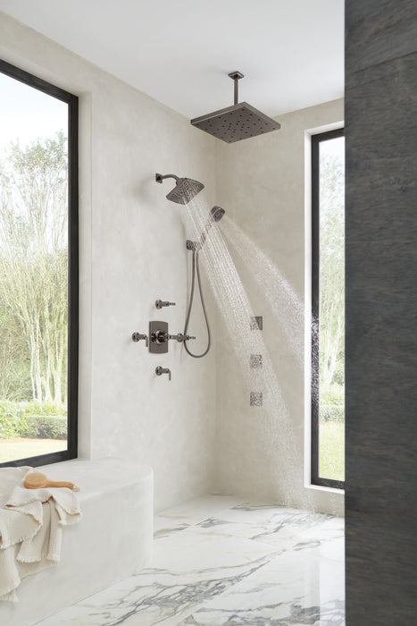 Brizo Essential Shower 87406 7” Linear Square H2Okinetic Multi-Function Wall Mount Shower Head - 2.5 GPM