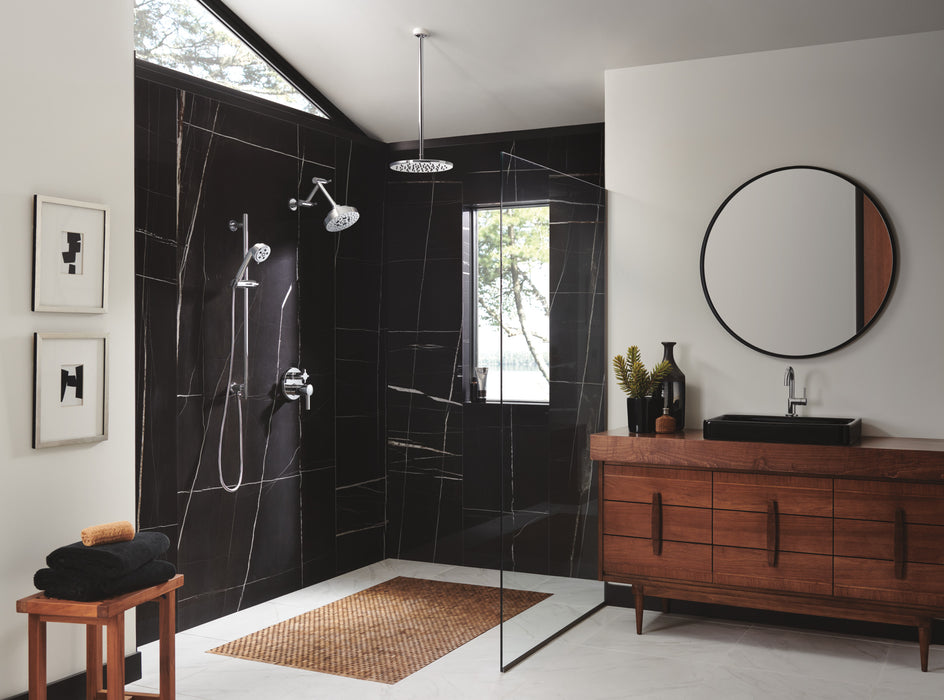 Brizo Universal Showering: Linear Round Slide Bar With Hose