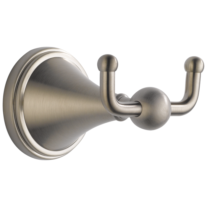 Brizo Brizo Traditional 69535 Double Robe Hook, brushed nickel