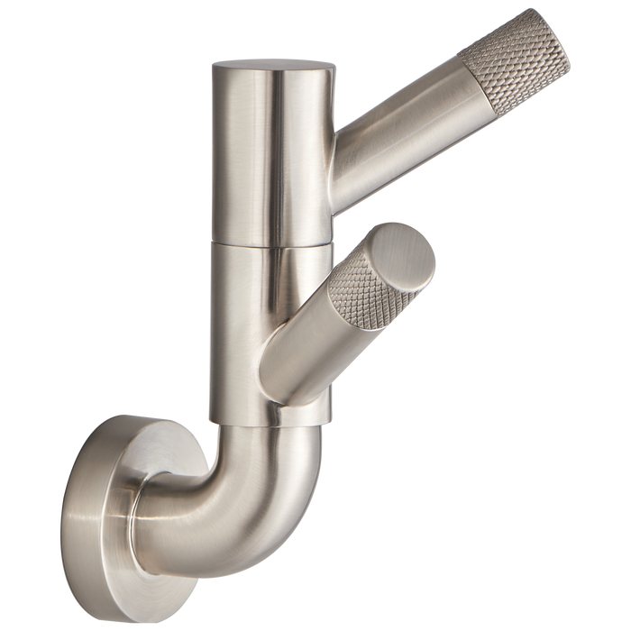 Brizo Litze: Rotating Double Robe Hook With Knurling