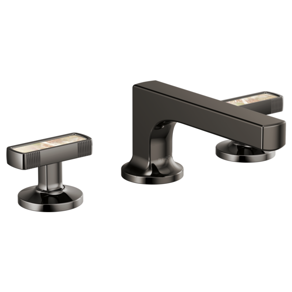 Brizo Kintsu HI5306 Widespread Lavatory Knob with Concrete Inlay Handle Kit, brilliance black onyx - view 2